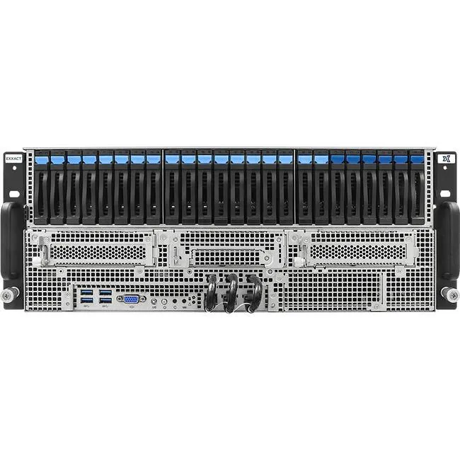 Exxact TensorEX 4U Server - 2x Intel Socket E2 LGA-4710 Xeon 6 processor - Image 1