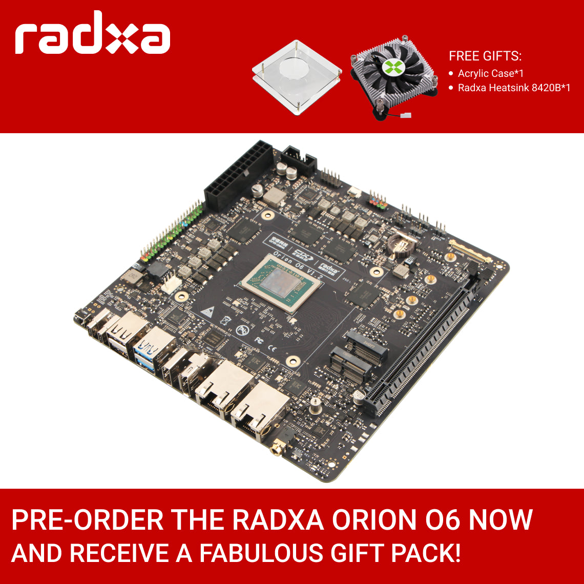 Radxa Orion O6-World's first Open Source ARM V9 Motherboard