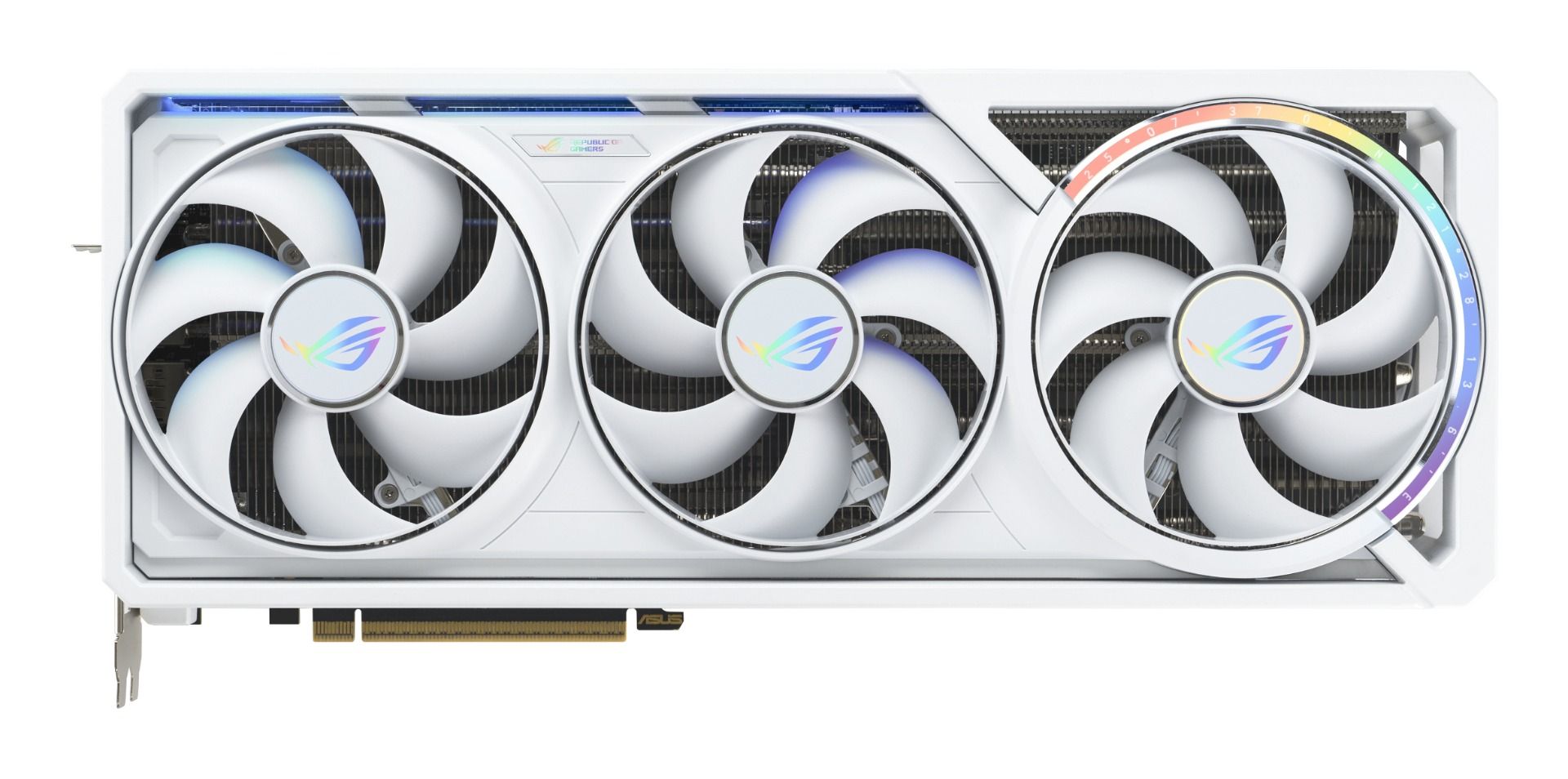 ASUS ROG-ASTRAL-RTX5080-O16G-WHITE ROG Astral GeForce RTX 5080 OC White Edition Graphics Card 16GB GDDR7 PCI Express 5.0 2x HDMI 2.1a 3x DisplayPort 2.1a 1x 16-pin Power Connector ARGB