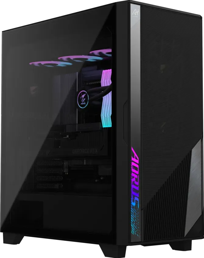 GIGABYTE AI TOP 100 Premium Gaming & AI Desktop Intel Core Ultra 9 285K 128GB DDR5 2TB + 320GB SSD RTX 5090 Windows 11 Pro Black