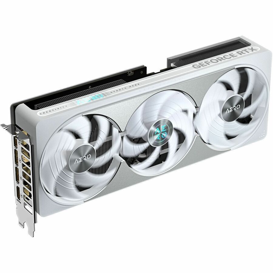 Gigabyte GV-N5080AERO OC-16GD AERO GeForce RTX 5080 16GB GDDR7 PCI Express 5.0 Video Card 1 x HDMI 2.1b 3 x DisplayPort 2.1a 1x 16-pin Power Connector