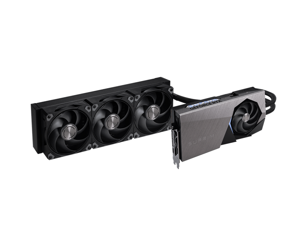 MSI G5090-32SLS NVIDIA GeForce RTX 5090 SUPRIMLIQUID SOC Graphics Card 32GB GDDR7 PCI Express 5.0 1x HDMI 2.1a3x DisplayPort 2.1a 1x 16-pin Power Connector