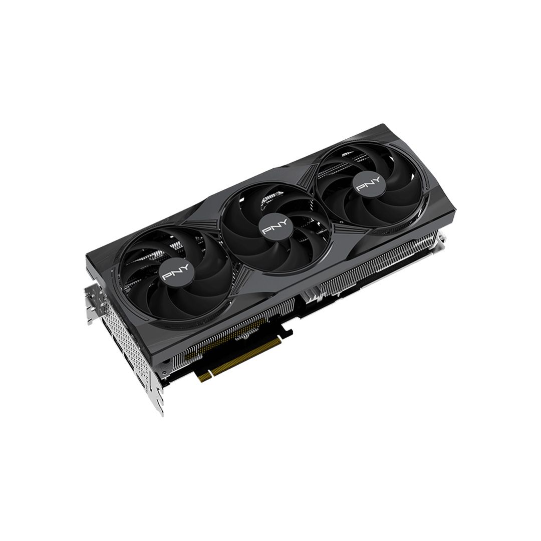 PNY VCG509032TFXPB1 NVIDIA GeForce RTX 5090 Triple Fan Graphics Card 32GB GDDR7 PCI Express 5.0 1x HDMI 2.1a3x DisplayPort 2.1a 1x 16-pin Power Connector ARGB