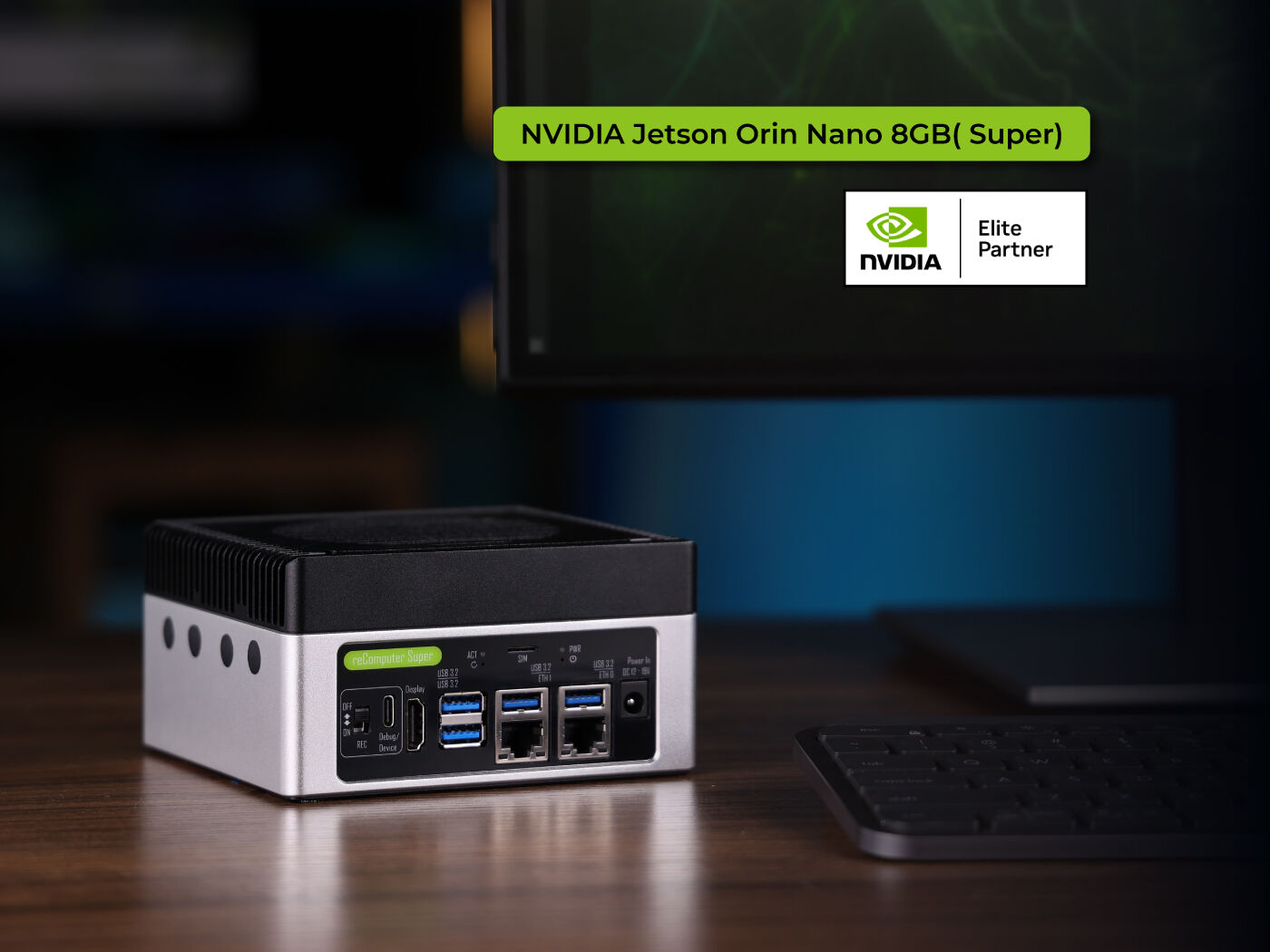 reComputer Super J3011 - Advanced Edge AI Computer with NVIDIA® Jetson™ Orin™ Nano 8GB