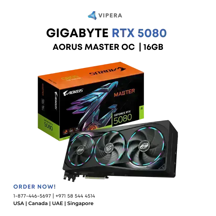 Gigabyte RTX 5080 AORUS MASTER OC 16GB Graphics Card