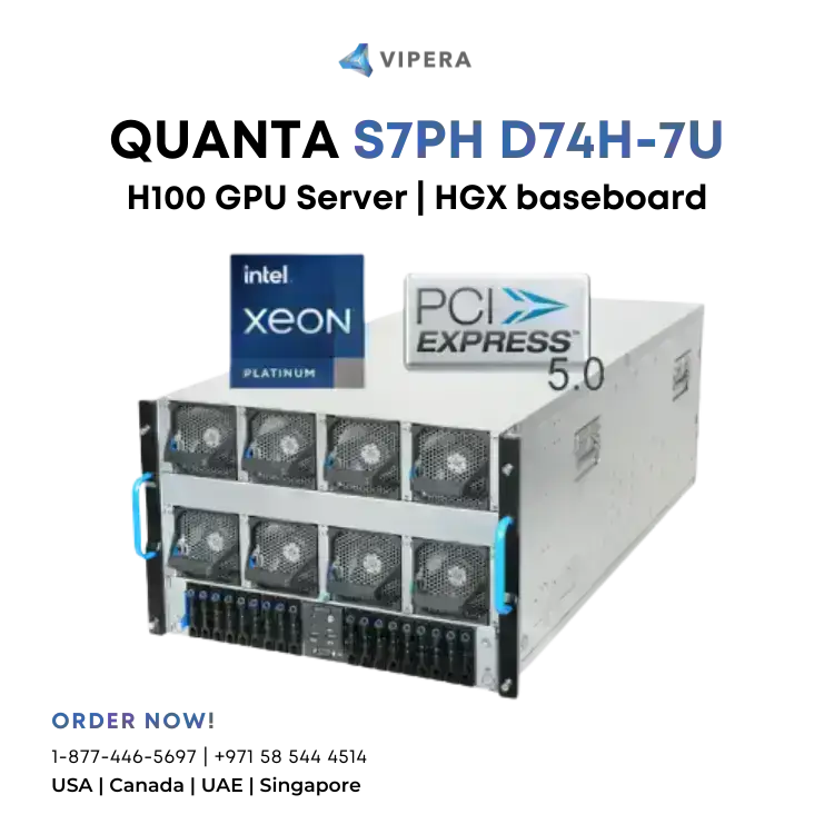 Quanta S7PH H100 GPU Server | D74H-7U (pre-configured)