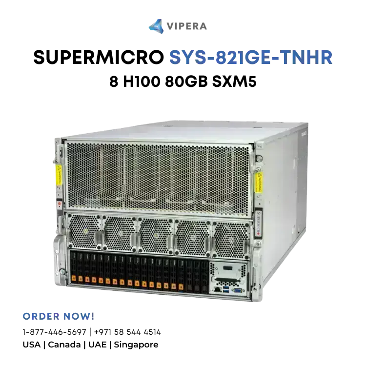 SuperMicro SuperServer SYS-821GE-TNHR SXM5 640GB H100