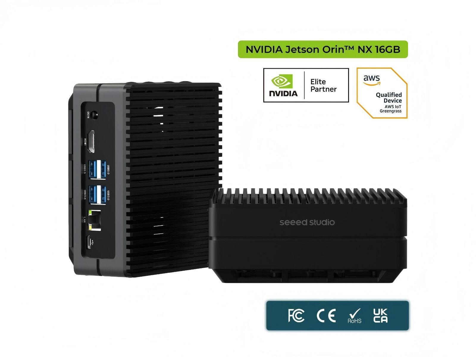 reComputer J4012 - Edge AI Computer with NVIDIA® Jetson™ Orin™ NX 16GB (Super Mode NOT Supported) - Image 1